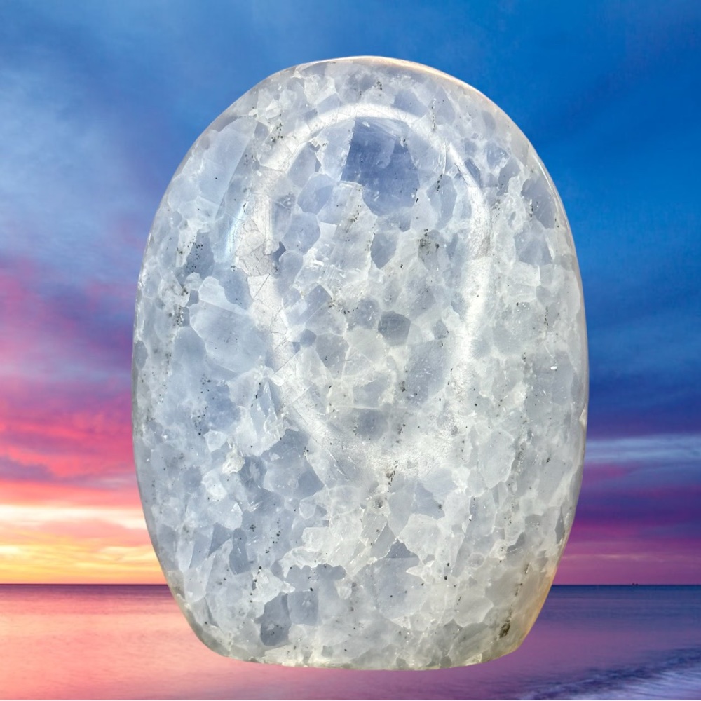 Blue calcite mountain